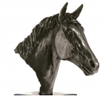 Horse Head Bronze Figure